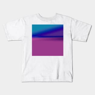 blue purple texture abstract design Kids T-Shirt